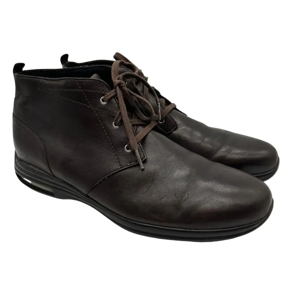 Rockport City Routes Leather Chukka Boots SIZE 11 Air Heel Lace Up